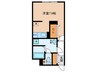 クレストタップ名古屋ウエスト 1Rの間取り