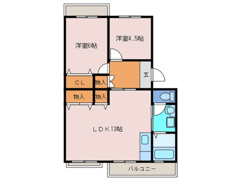 間取図 パストラル板倉Ａ