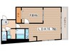 D-アパートメント泉 1LDKの間取り