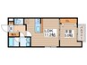 Ｚｅｃｃａ日比野Ⅱ 1LDKの間取り