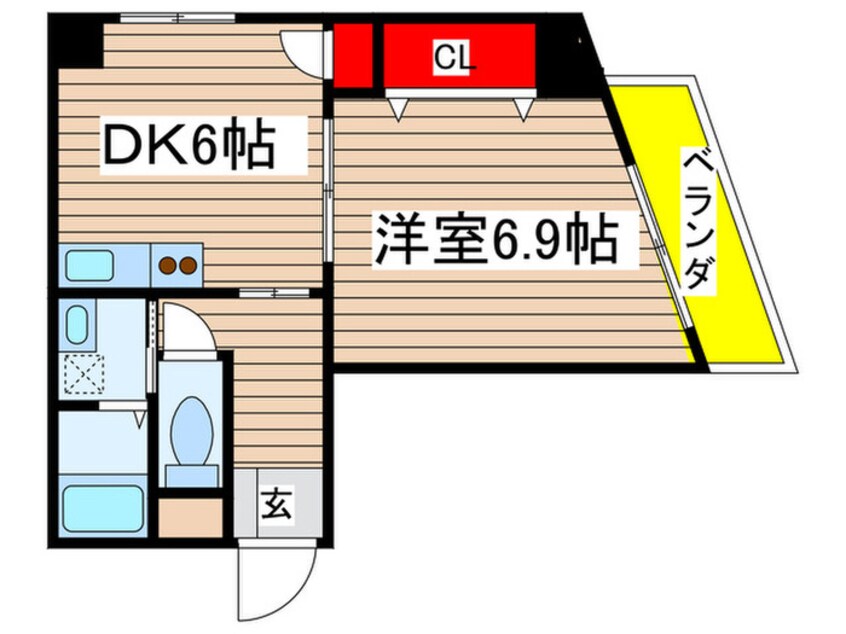 間取図 パルコ－ト伊勢山