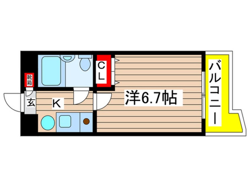 間取図 ﾗｲｵﾝｽﾞﾏﾝｼｮﾝﾚﾃﾞｨｽ汐路(105)