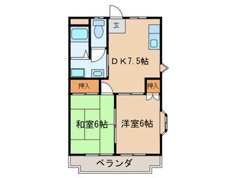 間取図 アーバニア武路Ａ・Ｂ