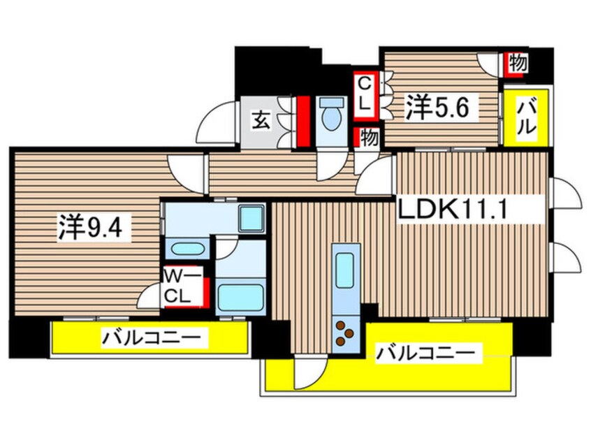 間取図 プライムメゾン御器所