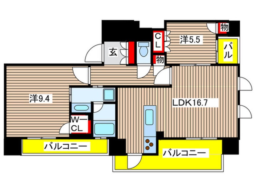 間取図 プライムメゾン御器所