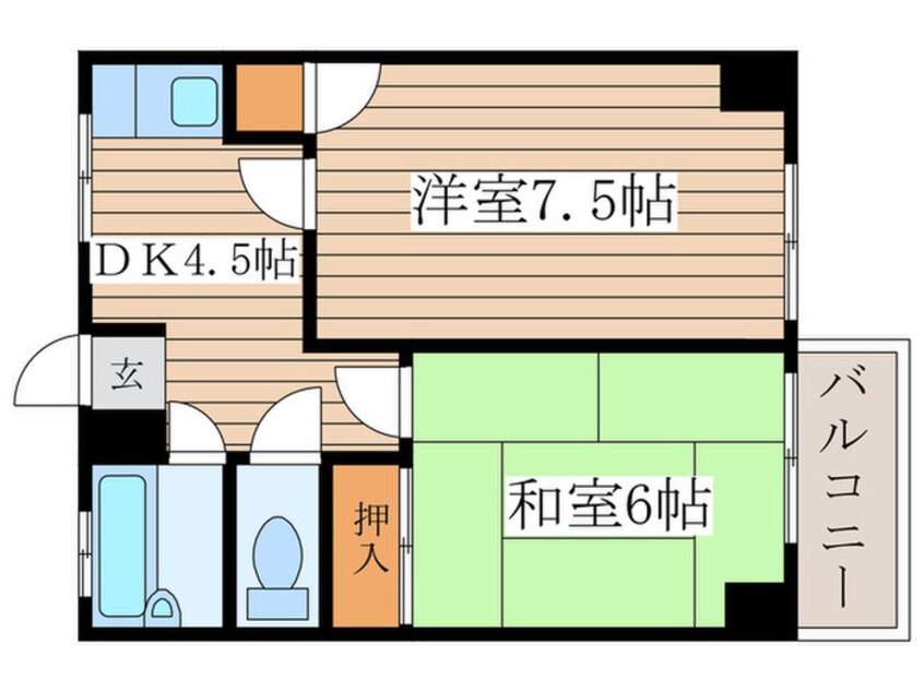 間取図 宝第一スカイハイツ（407）