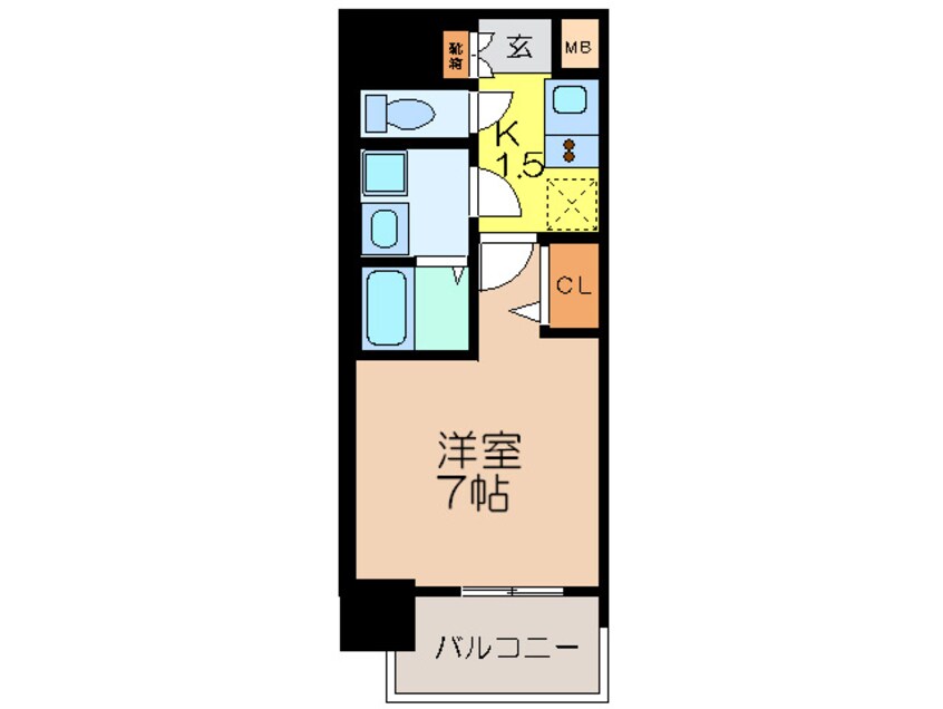 間取図 ﾌﾟﾚｻﾝｽ名古屋STATIONｷｭｵﾙ(402)