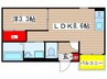 Martore 1LDKの間取り