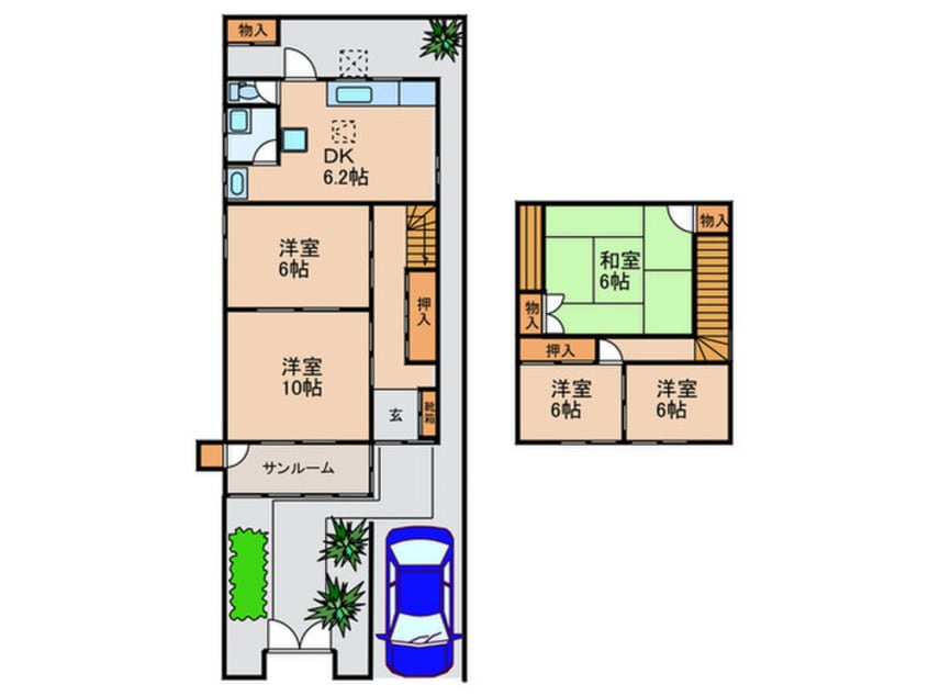 間取図 名東区吉田貸家