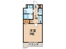 プライムコート東山 1Kの間取り