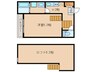 ステータス名駅西 1Kの間取り