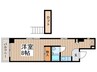 シャトレーヌHINATA 1Rの間取り