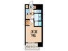 ﾌﾟﾚｻﾝｽ名古屋STATIONｷｭｵﾙ(802) 1Kの間取り