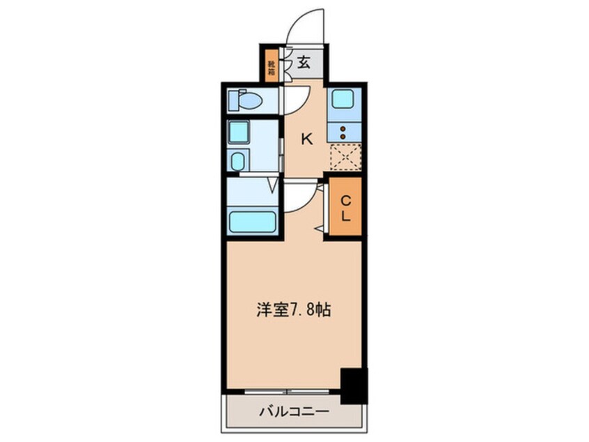 間取図 ｴｽﾃﾑｺｰﾄ名古屋今池ｱｰﾊﾞﾝｹﾞｰﾄ