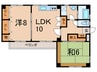 高木ビル 2LDKの間取り