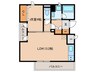 ドルフィンコートIKESHITA 1LDKの間取り