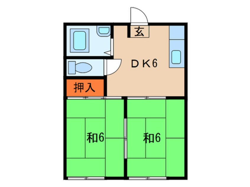 間取図 コスモハイツＡ棟