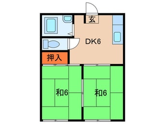 間取図 コスモハイツＡ棟