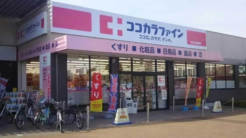 ココカラファイン奥田店(ドラッグストア)まで428m ブルーハイツ１号館