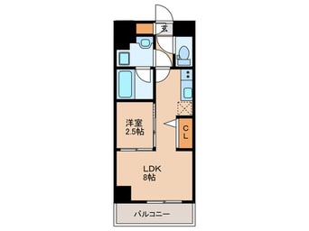 間取図 ルネフラッツ黒川Ⅱ