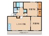 花の木農住団地竹花ハイツ 2LDKの間取り