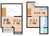 セジョリシュシュ 1DKの間取り