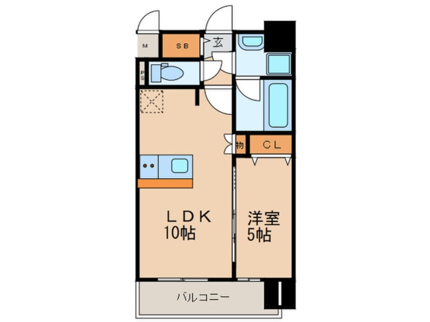 間取図 プレサンス栄フレイヤ(502)