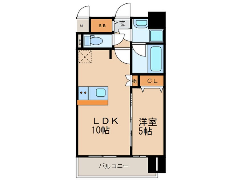 間取図 プレサンス栄フレイヤ(502)
