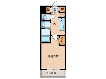 間取図 ｴｽﾃﾑｺｰﾄ名古屋黒川ｼｬﾙﾏﾝ