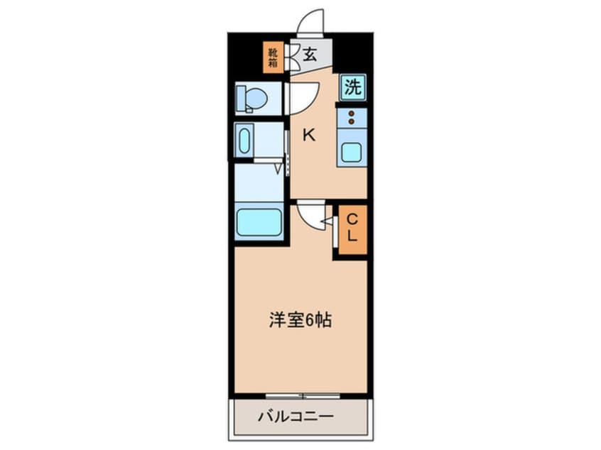 間取図 ｴｽﾃﾑｺｰﾄ名古屋黒川ｼｬﾙﾏﾝ
