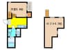 エクセラン白鳥 1Rの間取り