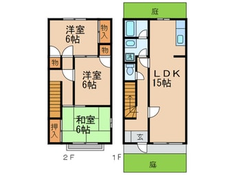 間取図 ホワイト文教台Ｂ棟
