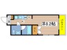 グランデ六番町 1Kの間取り