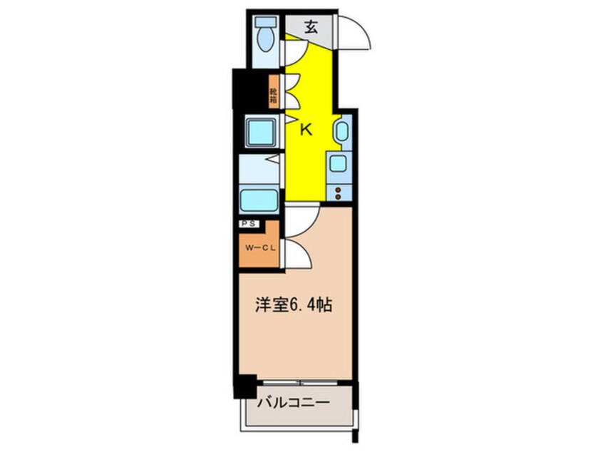 間取図 ﾌﾟﾚｻﾝｽ泉ｾﾝﾄﾏｰｸ(701)