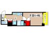 ﾌﾟﾚｻﾝｽ泉ｾﾝﾄﾏｰｸ(701) 1Kの間取り