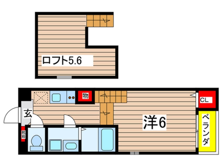 間取図 ハ－モニ－ブリッジ桜山