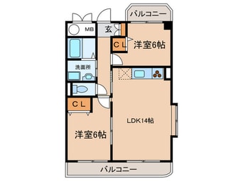 間取図 レジデンスアコ－ド