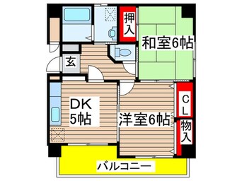 間取図 レインボー尾頭橋２