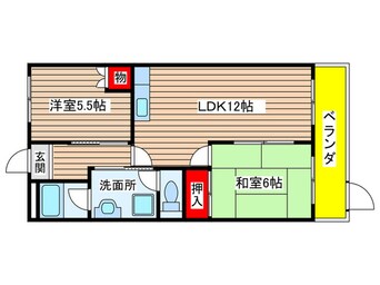 間取図 サンステ－ジ滝の水