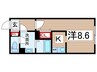 Ｇ　ＶＩＶＲＥ　御器所 1Kの間取り