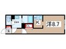 Ｇ　ＶＩＶＲＥ　御器所 1Kの間取り