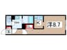 Ｇ　ＶＩＶＲＥ　御器所 1Kの間取り
