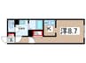 Ｇ　ＶＩＶＲＥ　御器所 1Kの間取り