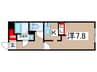 Ｇ　ＶＩＶＲＥ　御器所 1Kの間取り