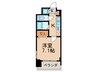 ﾌﾟﾚｻﾝｽ名古屋STATIONｱﾌﾞｿﾘｭｰﾄ 1Kの間取り