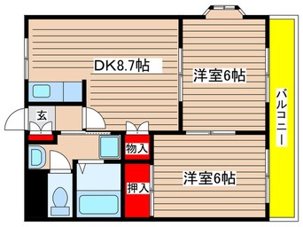 間取図 メルロウズプレイスＡ