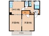 アネックス浅井E 2DKの間取り