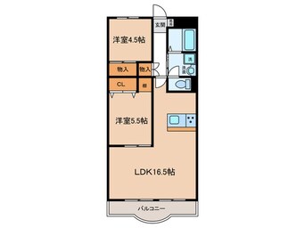 間取図 メゾン二村Ⅱ