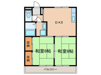 間取図 板倉コ－ポラスＢ棟