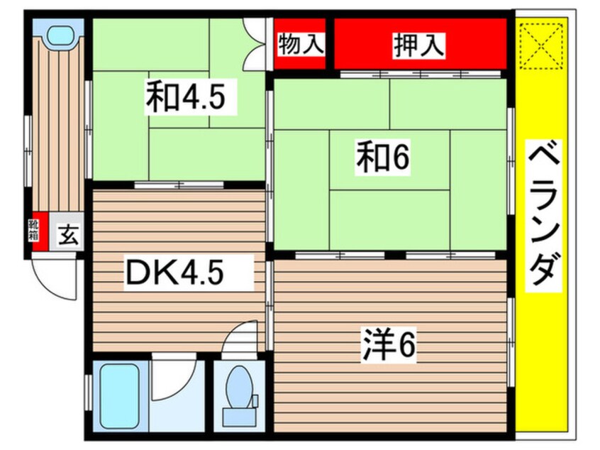 間取図 栄荘